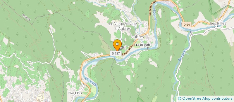 localisation de l'entreprise SCI D'AUBRES P.K.E.M.  AUBRES