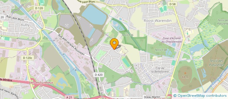 localisation de l'entreprise SCI D'AUBY  AUBY