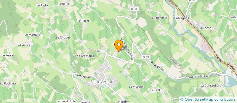 localisation de l'entreprise SCI D'AUCHERAND  SAINT-VERAND