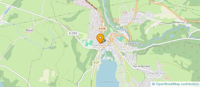 localisation de l'entreprise SCI D AUGEON  CLAIRVAUX-LES-LACS