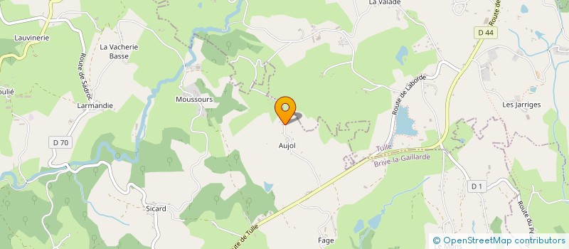 localisation de l'entreprise SCI D AUJOL  SAINTE-FEREOLE