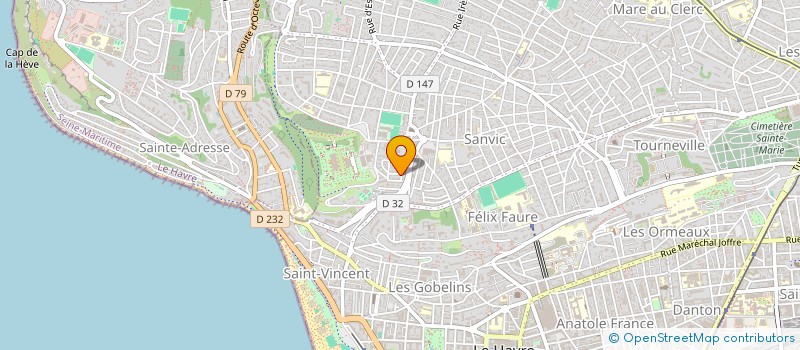 localisation de l'entreprise SCI D AUJOURD'HUI  LE HAVRE