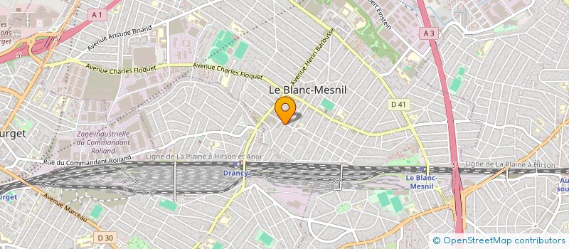 localisation de l'entreprise SCI D'AULNAY à LE BLANC-MESNIL