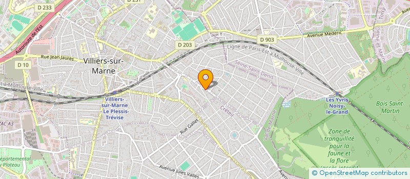 localisation de l'entreprise SCI D'AULNAY ST GERMAIN  VILLIERS-SUR-MARNE