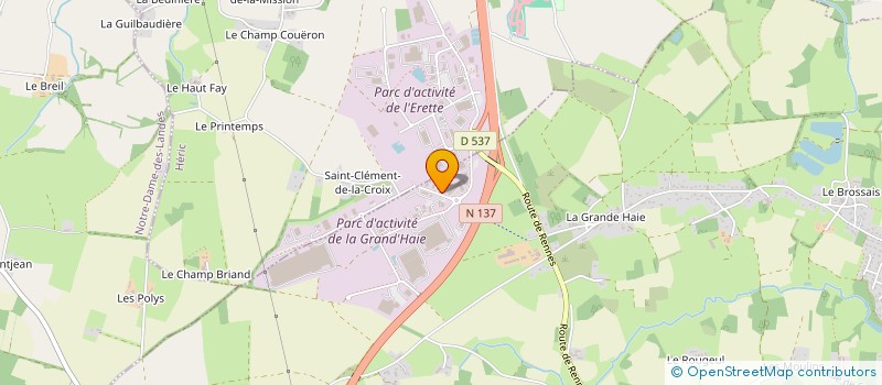 localisation de l'entreprise SCI D'AUNIS  GRANDCHAMP-DES-FONTAINES