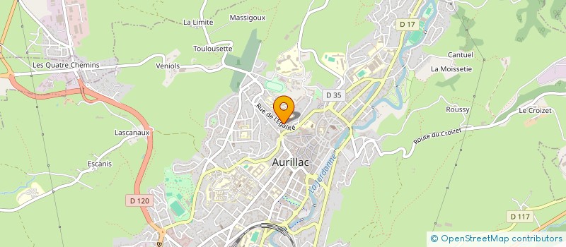 localisation de l'entreprise SCI D'AURINQUES à AURILLAC