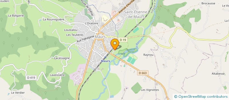 localisation de l'entreprise SCI D'AUVERGNE à MAURS