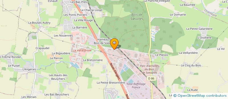 localisation de l'entreprise SCI D'AUVOURS  VERN-SUR-SEICHE