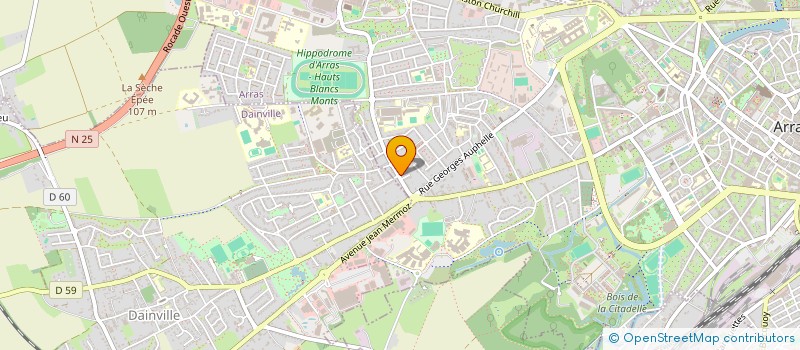 localisation de l'entreprise SCI D AUX à ARRAS