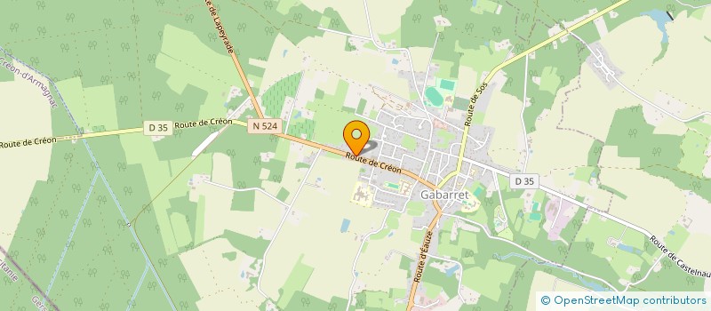 localisation de l'entreprise SCI D'AUZAN  GABARRET
