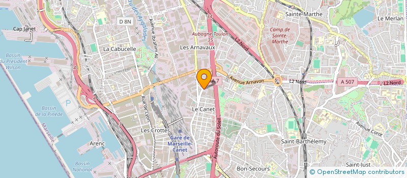 localisation de l'entreprise SCI D'AUZIAS à MARSEILLE