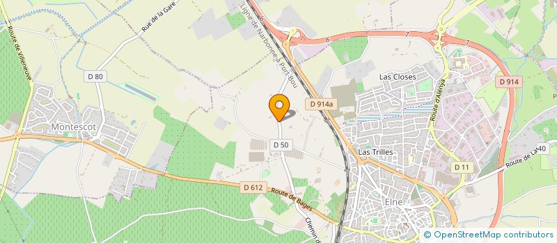 localisation de l'entreprise SCI D'AVALL  ELNE
