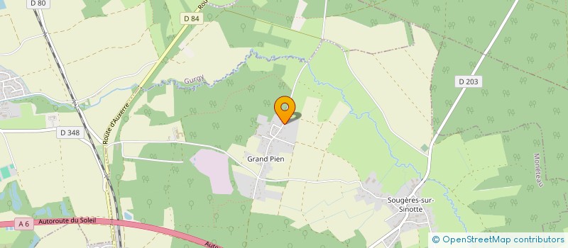 localisation de l'entreprise SCI D AVALLON à MONETEAU