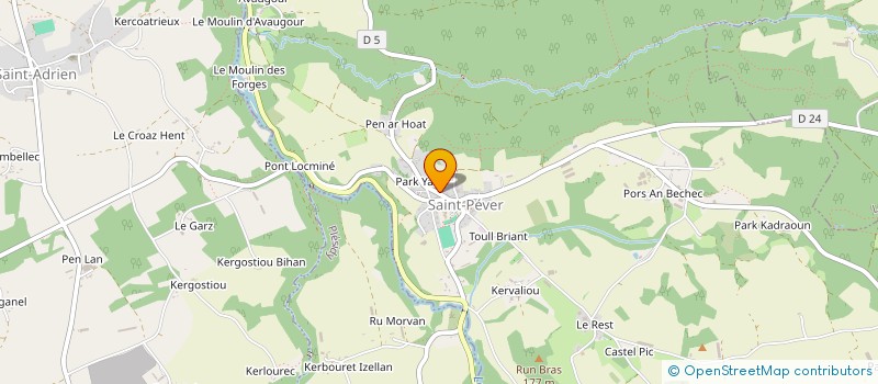 localisation de l'entreprise SCI D'AVAUGOUR  SAINT-PEVER