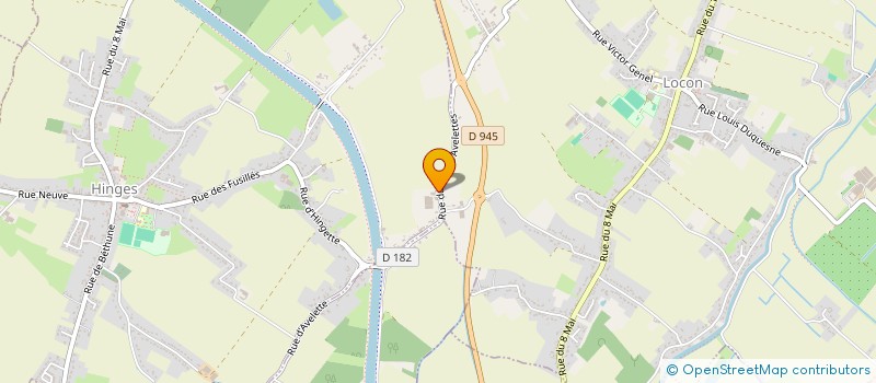 localisation de l'entreprise SCI D'AVELETTE  HINGES