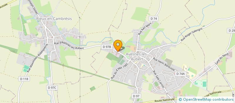 localisation de l'entreprise SCI D'AVESNES  AVESNES-LES-AUBERT