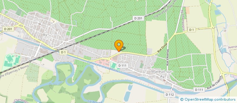 localisation de l'entreprise SCI D'AY DE L'ART DENTAIRE  AY-CHAMPAGNE