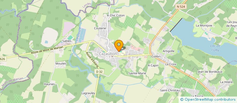 localisation de l'entreprise SCI D'AYMA  CAZAUBON