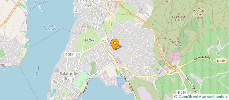 localisation de l'entreprise SCI D AYMES  BALARUC-LES-BAINS