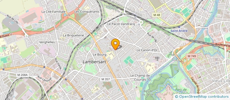 localisation de l'entreprise SCI D AZUR à LAMBERSART