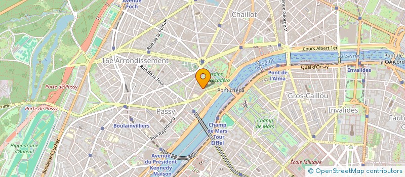 localisation de l'entreprise SCI D AZUR à PARIS