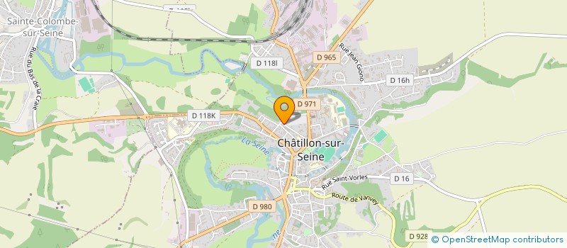 localisation de l'entreprise SCI D.B  CHATILLON-SUR-SEINE
