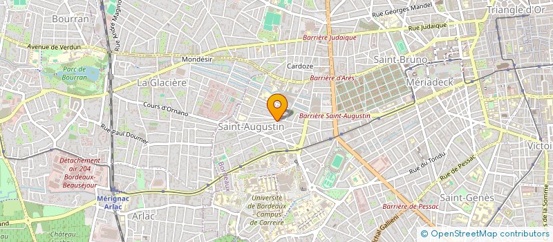 localisation de l'entreprise SCI D.B  BORDEAUX