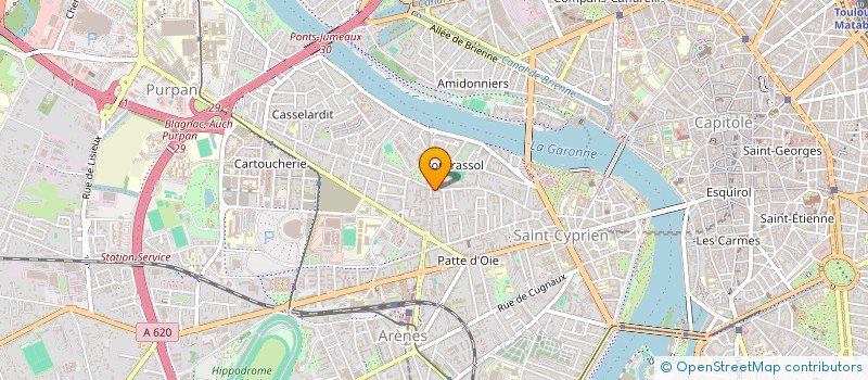 localisation de l'entreprise SCI D & B  TOULOUSE
