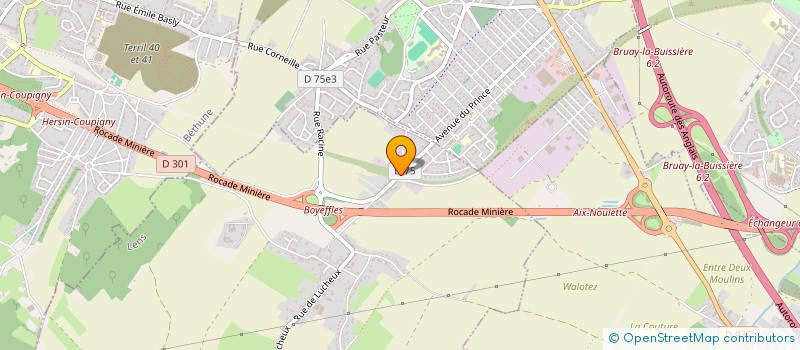 localisation de l'entreprise SCI D & B  BOUVIGNY-BOYEFFLES