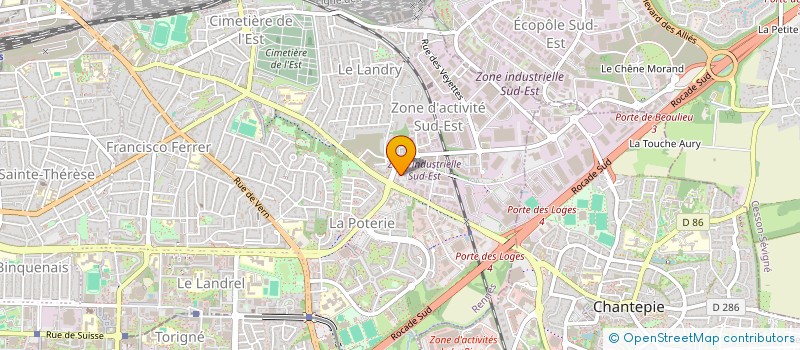 localisation de l'entreprise SCI D&B  RENNES