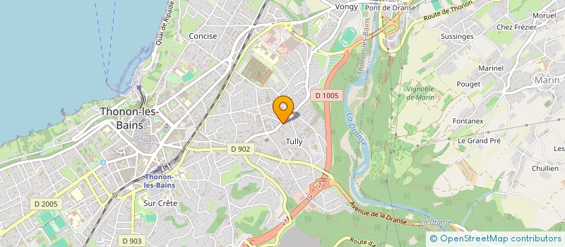 localisation de l'entreprise SCI D B K à THONON-LES-BAINS