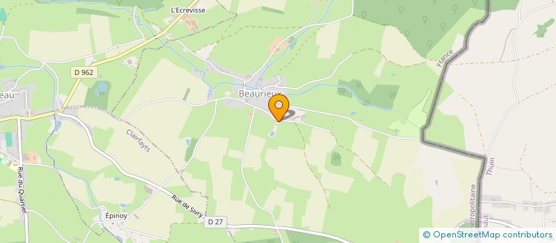 localisation de l'entreprise SCI D.B.M.  BEAURIEUX