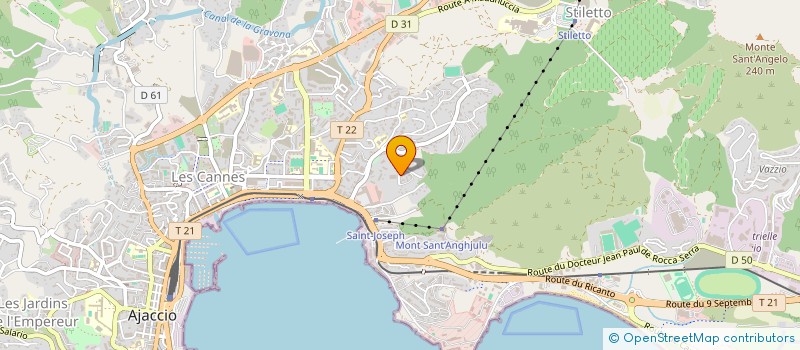 localisation de l'entreprise SCI D&B NOVA  AJACCIO