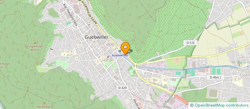 localisation de l'entreprise SCI D B S  GUEBWILLER