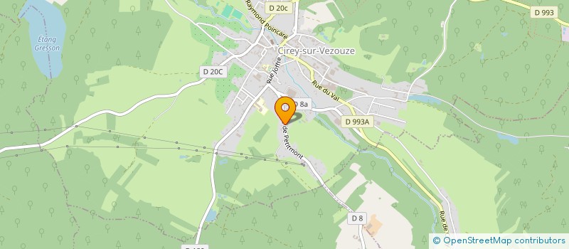 localisation de l'entreprise SCI D B S C  CIREY-SUR-VEZOUZE