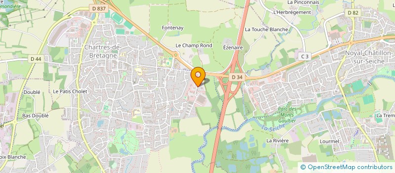 localisation de l'entreprise SCI D.BREIZH  CHARTRES-DE-BRETAGNE