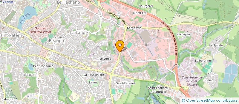 localisation de l'entreprise SCI D'BRK à VANNES