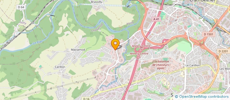 localisation de l'entreprise SCI D.C.  CHAVANOD