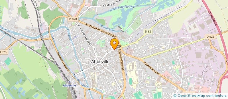 localisation de l'entreprise SCI D.C.M. à ABBEVILLE