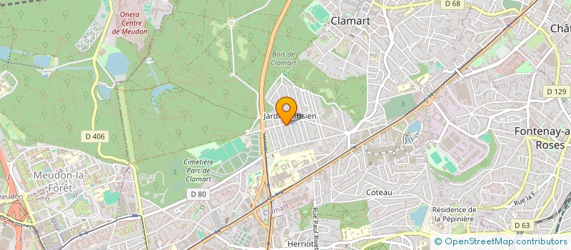 localisation de l'entreprise SCI D.C.M. à CLAMART