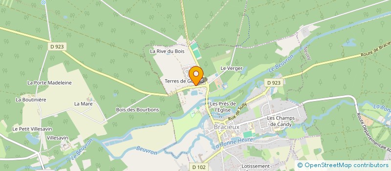 localisation de l'entreprise SCI D-C-P  BRACIEUX