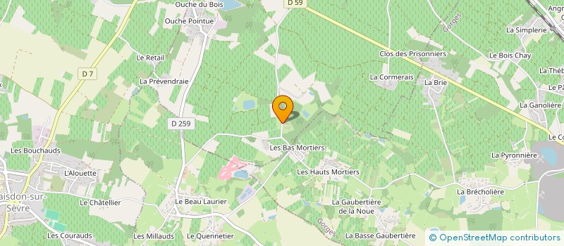 localisation de l'entreprise SCI D.C.R.  MONNIERES