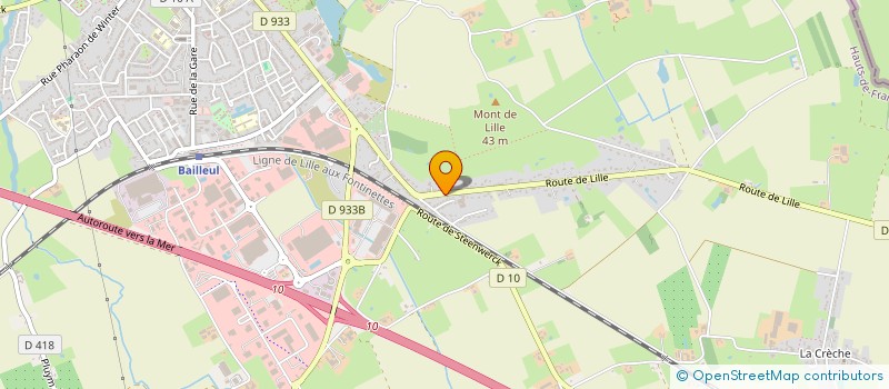 localisation de l'entreprise SCI D C S à BAILLEUL
