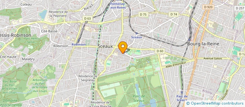 localisation de l'entreprise SCI D. CARRE à SCEAUX