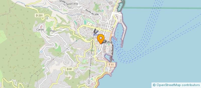 localisation de l'entreprise SCI D COLONNES à BASTIA