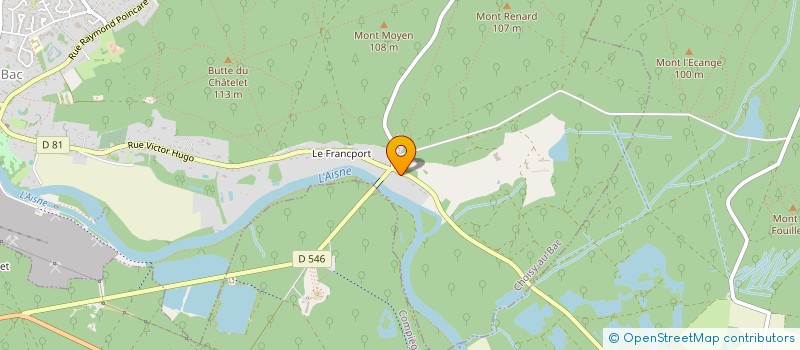 localisation de l'entreprise SCI D COUSINS  CHOISY-AU-BAC