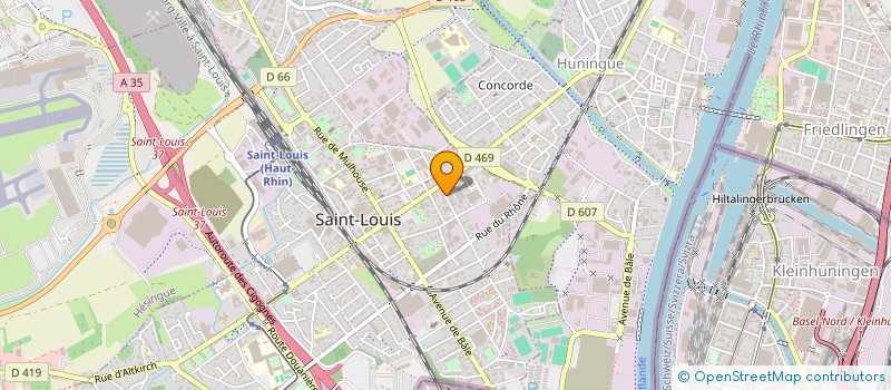 localisation de l'entreprise SCI D+D  SAINT-LOUIS