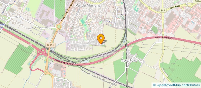 localisation de l'entreprise SCI D & D  REIMS