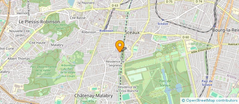 localisation de l'entreprise SCI D&D à SCEAUX