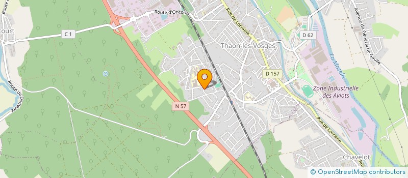 localisation de l'entreprise SCI D.D.H  THAON-LES-VOSGES